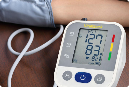 The Vitalcheck: A Clinically Validated Blood Pressure Monitor