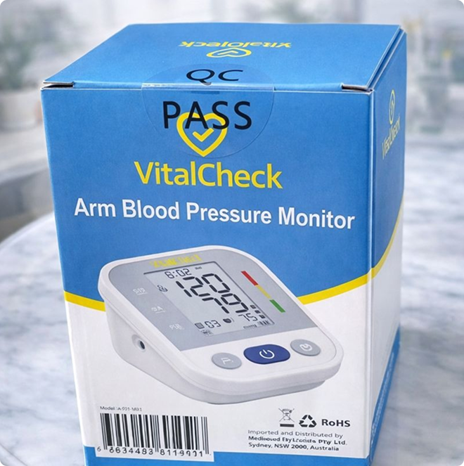 Vitalcheck Blood Pressure Monitor with Large Colour Screen