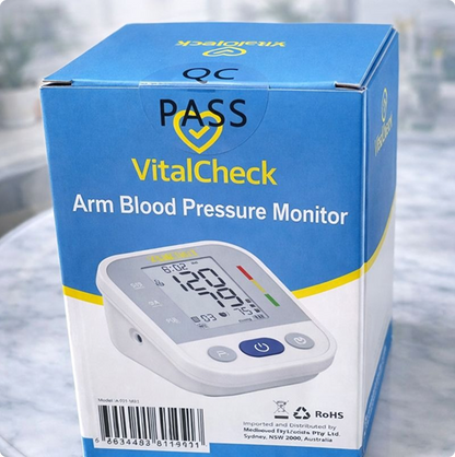 Vitalcheck Blood Pressure Monitor with Large Colour Screen