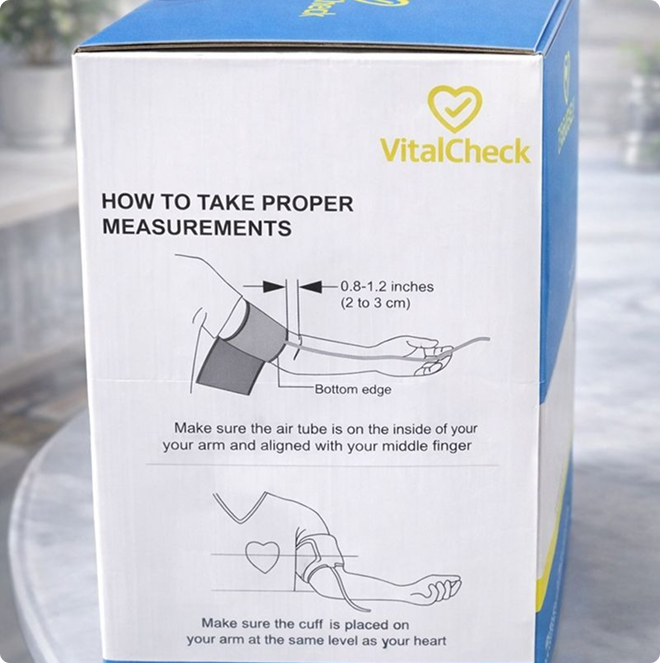 Vitalcheck Blood Pressure Monitor with Large Colour Screen